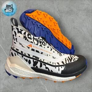 8.5 M/9.5W ADIDAS BY STELLA MCCARTNEY X TERREX FREE HIKER GORE-TEX SHOES, White.